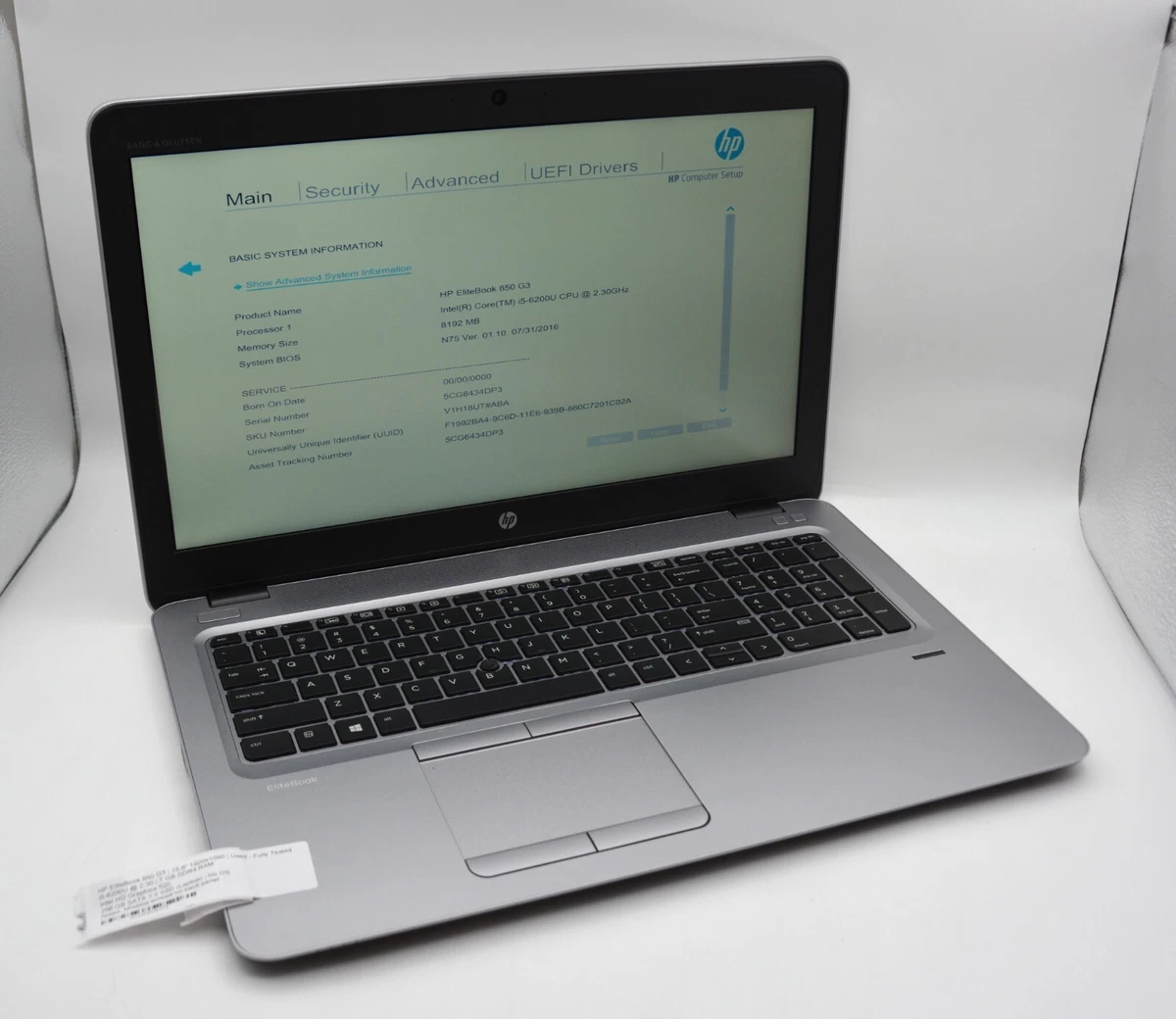 HP Intel Core i5 6th Gen. PC Laptops & Netbooks 256 GB SSD