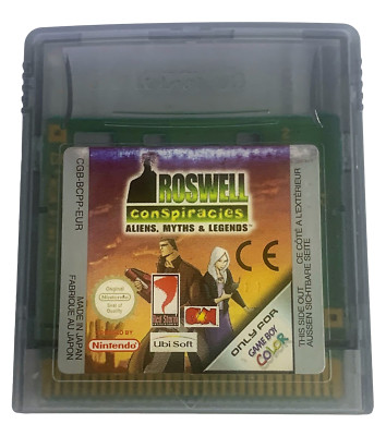 Roswell Conspiracies Aliens, Myths and Legends Nintendo Gameboy Color Cartridge 