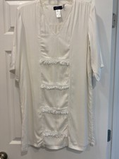 NWT Misha Mendicino White Dress Sz S