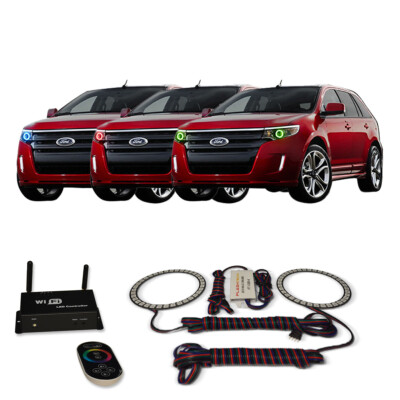 RGB Multi Color WIFI Headlight Halo kit for Ford Edge 11-14