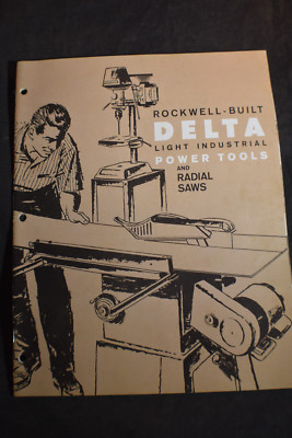 Rockwell Built Delta Light Industrial Power Tools & Radial Saws Catalog 1964