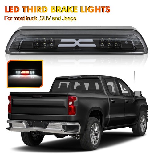 For 2007-2018 Toyota Tundra 3rd Brake Light Black Housing Clear Lens