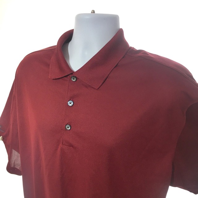 nike dri fit polo maroon