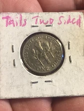 Magician Flipping Coin - Dime And Penny Tails On Both