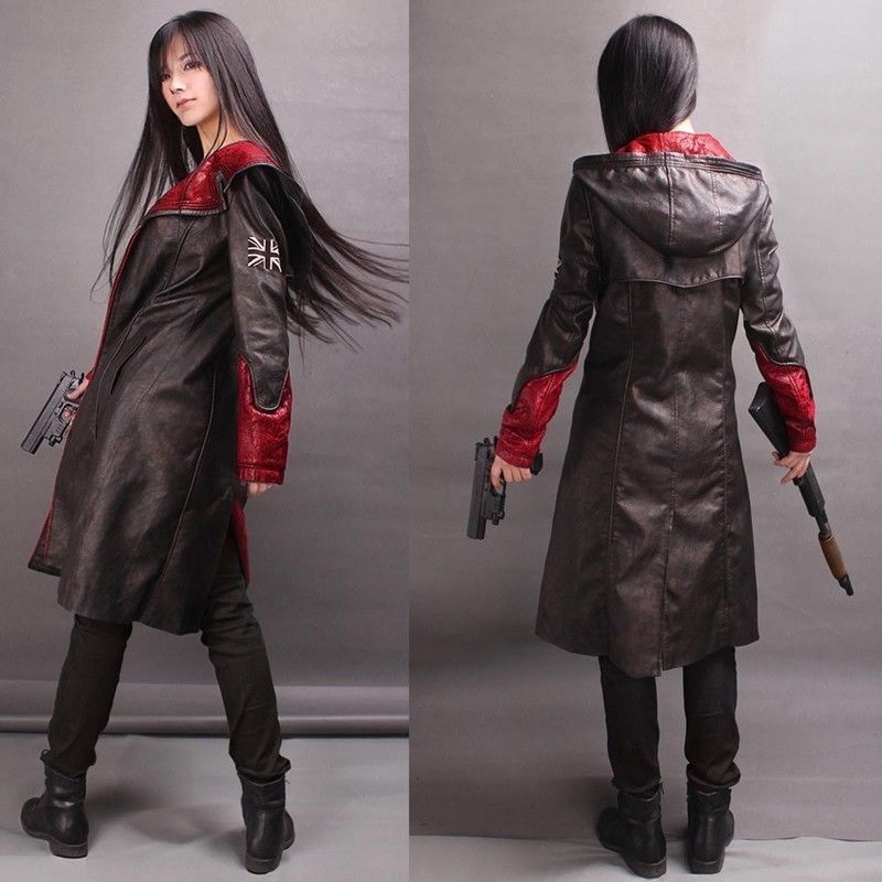 Unisex's Devil May Cry Dante Cosplay Costume Jacket coat Free shipping