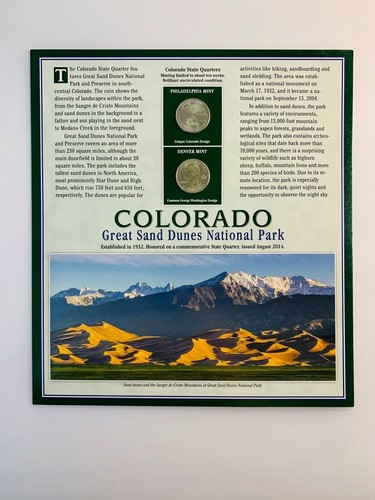 Colorado Commemorative State Mint Coin & Stamp Set (2012 P & D) - Bild 1 von 2