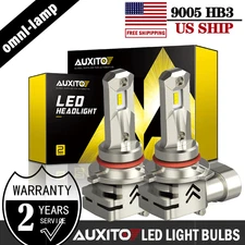 9005 HB3 ZES 52W High Beam LED Headlight 6000K White Light Bulb Conversion Kit