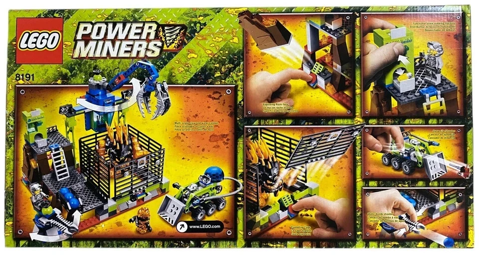 LEGO 8191 Power Miners Lavatraz BRAND NEW FACTORY SEALED 381 Pieces 2010 - Image 2 of 4