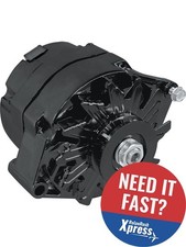 Aeroflow 120 AMP Chev Style 1-Wire Alternator Black AF4270-1120