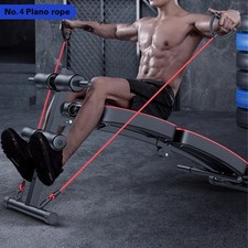 Image of Sit Up Bench Adjustable Core ABS Workout Multipurpose Thigh Support for Home Gym