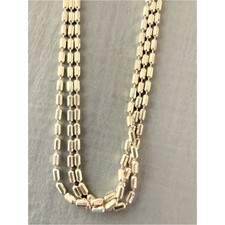 Silpada 925 Sterling Silver Triple Dash Chain Long Necklace