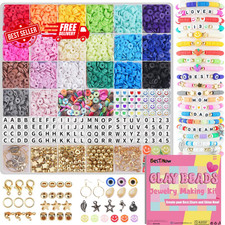 Clay Beads Bracelet Making Kit - 5000 Pcs DIY Jewelry Craft Set for Ages 6-12
