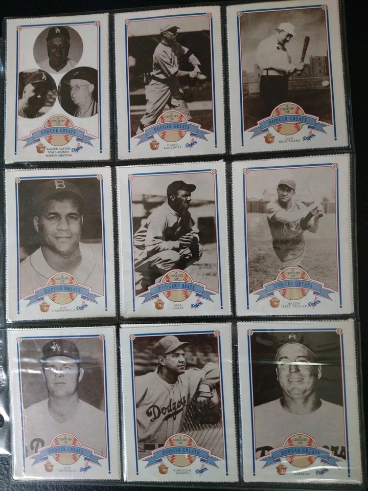 Полный набор из 104 карт 1989 Smokey Bear-A Century Of Dodgers Greats в... - Изображение 2 из 4