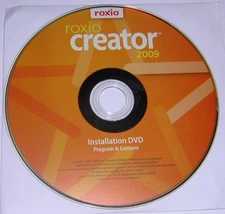 Roxio Creator 2009 CD Burning Software Install DVD-ROM with CD Key