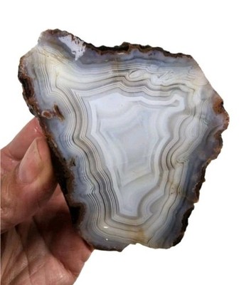 Banded Agate Faced Nodule 186.8 grams.