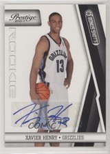 2010-11 Prestige Rookie Bonus Shots Black Auto 81/99 Xavier Henry #222 Auto 0f6