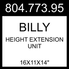 IKEA BILLY Height Extension Unit Oak Effect 16x11x14" 804.773.95