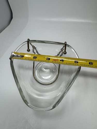 Vintage MCM 1970s Indiana glass chip and dip bracket And Glass Dip Bowl Only - Bild 10 von 10