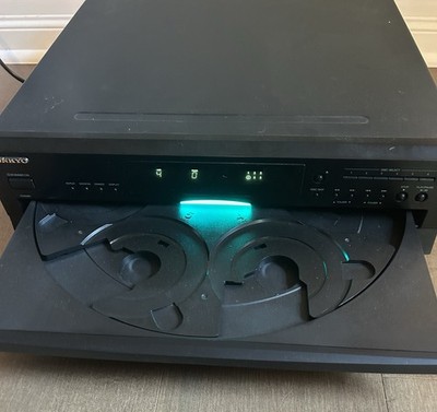 Onkyo 6 Disc CD Changer Player DX-C390 Black W/ Remote Tested Works