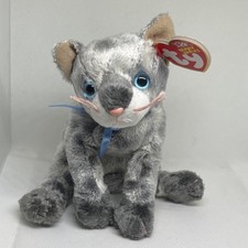 Ty Beanie Babies Frisco Gray Cat Plush 2002 Retired Toy for Ages 3-7