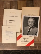 California Citrus orange items Ezra Benson signed letter Sunkist Hotel Statler