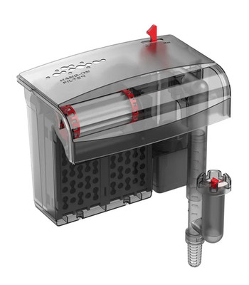 Leiser HOB Aquarium Filter einstellbarer Durchfluss Bio Rad Spirale Oberflächenskimmer