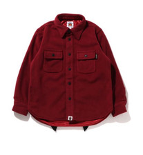 Bape Kids Shark Patch Jacket Burgundy Size 130 K