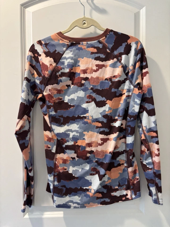 Blusa e calça térmica feminina LL Bean camuflada camada base longa Johns média P - Imagem 4 de 4