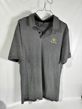NIKE Golf DRI FIT Mens Striped Large L PRESIDENTS CUP Liberty Mutual Polo Shirt