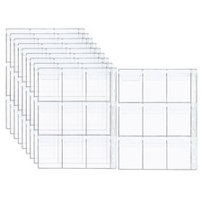 9 Pockets Coin Collecting Pages, 10 Sheets Coin Binder Inserts Sleeves