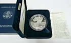 2001-W Proof American Silver Eagle in OGP w COA