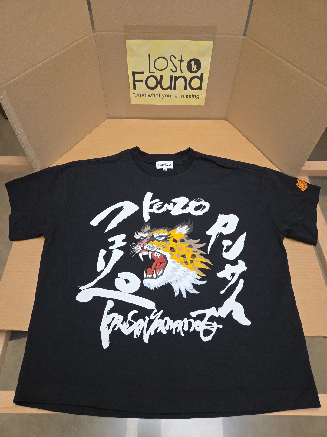 Kenzo x Kansai Yamamoto Tiger Graphic Print Shirt Black Size XS
