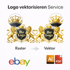 Logo vektorisieren | Logo nachzeichnen | Vektordatei AI & PDF | Druckfertig