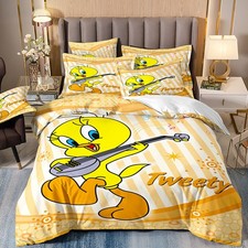 01 Kleine Tweety Quilt Abdeckung Bett bezug E...