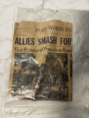1943 Fort Worth Star-Telegram   First Photos of Roosevelt s North African Visit