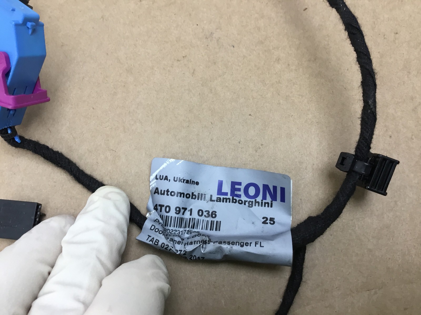 Lamborghini Huracan 2018 Right Passenger Door Wire Wiring Harness 16-19 :A