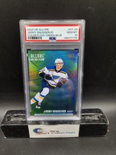 2025-26 UD ALLURE JIMMY SNUGGERUD COLOR FLOW ROOKIE GREEN/BLUE #CF29 PSA 10
