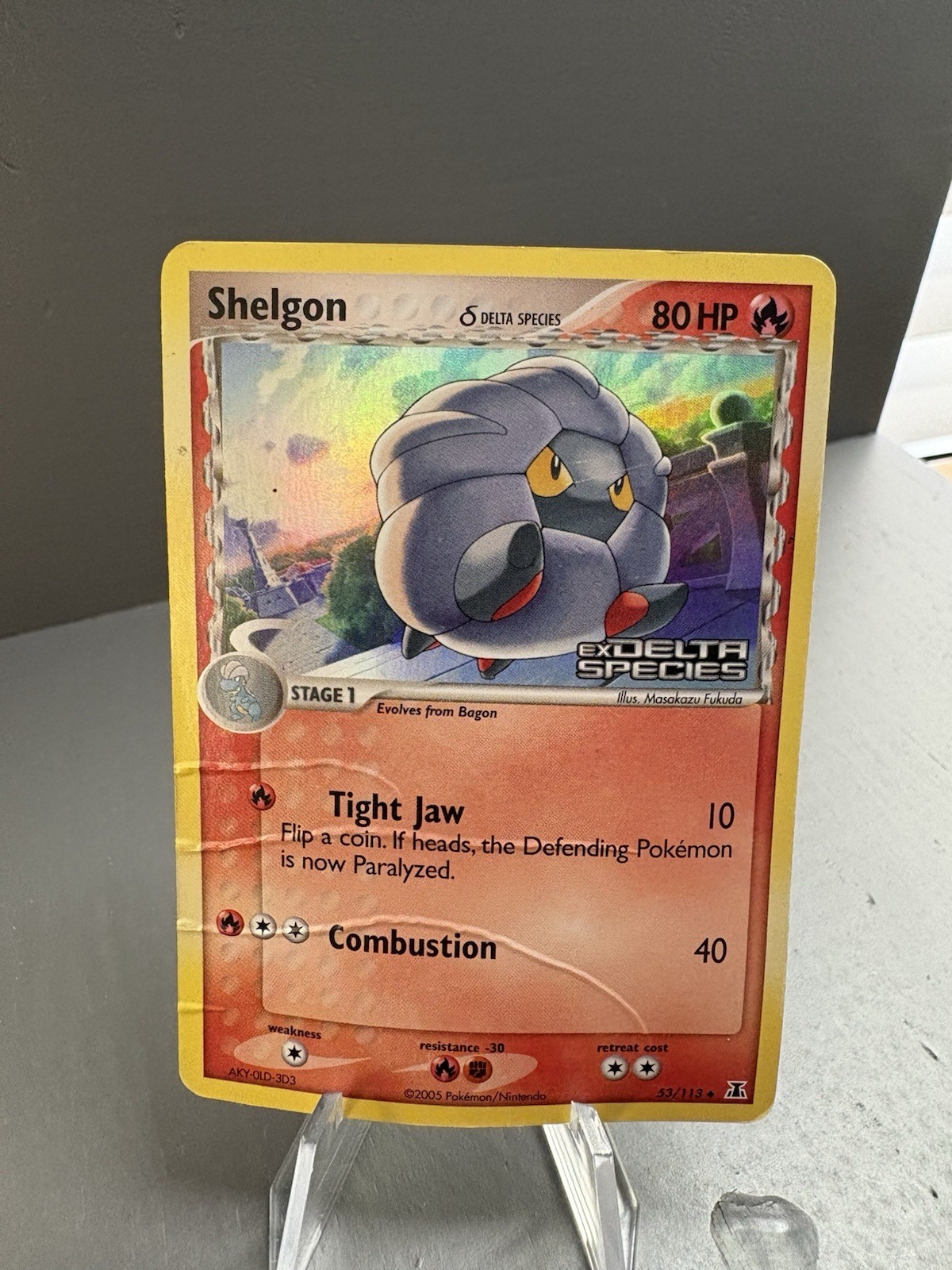 Shelgon EX Delta Species Reverse Holo 53/113 NM (2005) Pokémon Card