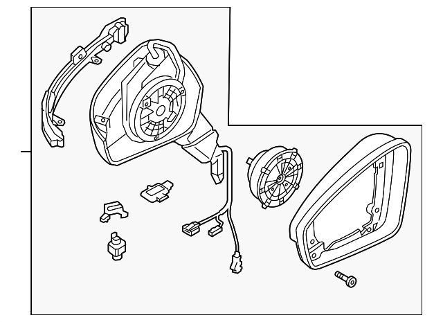 Carcasa para Volkswagen Tiguan 2018-2021 (N/P 5NN-857-508-R-9B9)