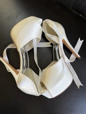 Women  s Satin Wedding High Heel Shoes, Size EU 40 / US 9, Heel Height 11.5 cm