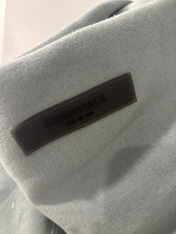 Fear of God ESSENTIALS Hoodie – Sycamore (Green) – Size Small – Authentic - Image 3 of 4
