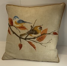 Birds on Branches Multi Color Accent Pillow 16"x16" Indoor/Outdoor