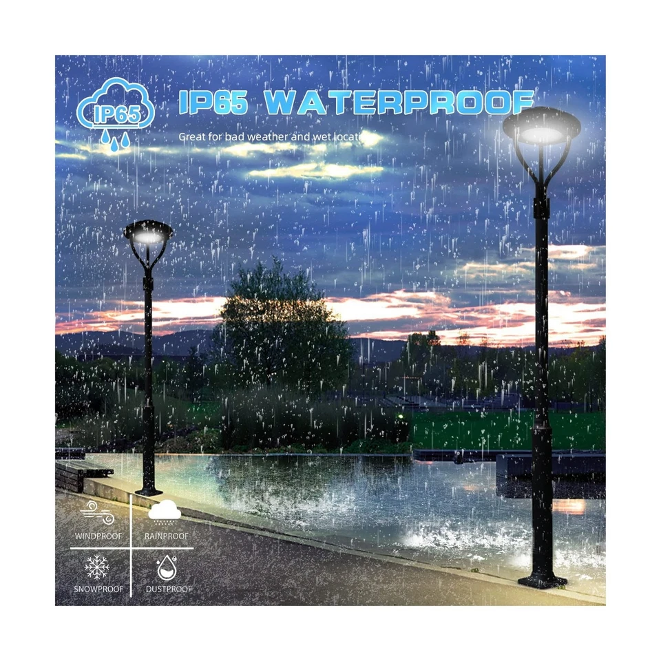 Светодиодная стойка верхний свет 60 Вт круглый, DLC/ETL перечислены LED улицы области стойка верхний, вне... - Изображение 2 из 4