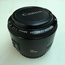 Canon EF 50mm f/1.8 II Lens, Canon EF Mount, Auto/Manual Focus, 52mm