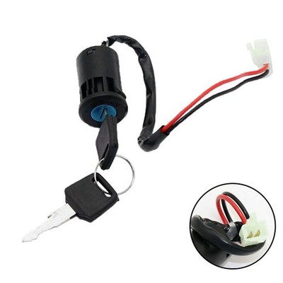 for 2 - Wire Ignition Key Switch Lock & for 2 Keys For Scooter Dirt Bike Moped