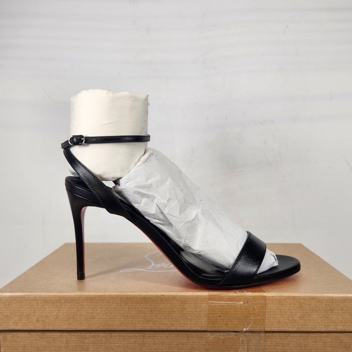 Size 8.5 (EU 38.5) - Christian Louboutin Loubigirl 85 Ankle Strap