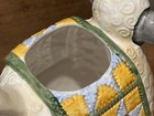 Vintage Primitive Folk Art Sheep Ceramic Pitcher Quilt Blanket — photo 8