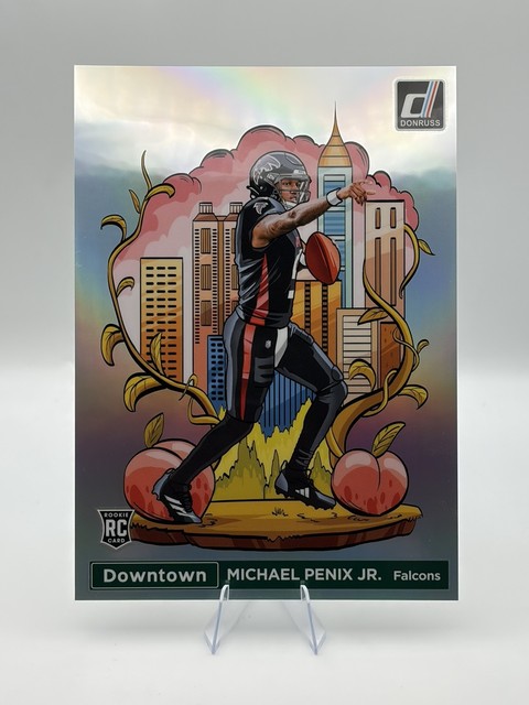 Panini 2024 Donruss Jumbo Downtown! Prizm Michael Penix Jr. Rookie #14 Falcons