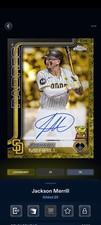 Topps Bunt Gilded Collection 25 Jackson Merrill Yellow Legendary DIGITAL