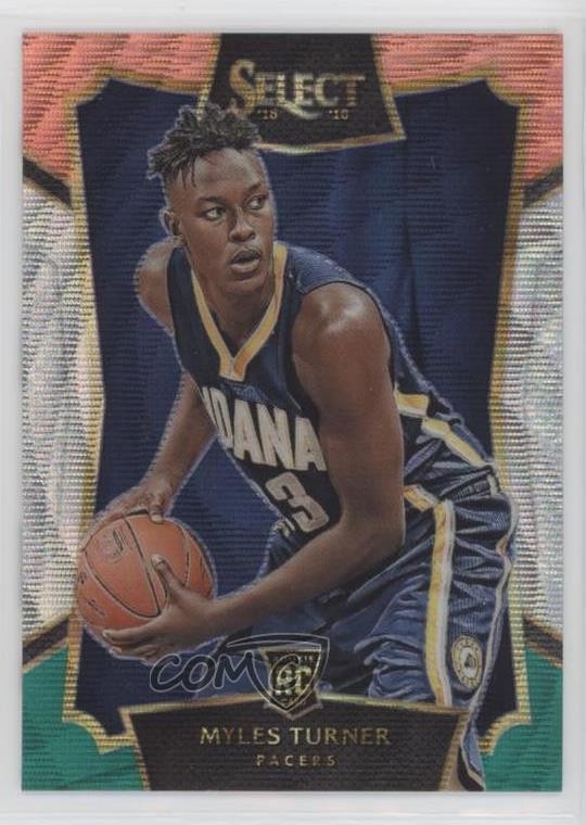 2015-16 Panini Select Concourse Tri-Color Prizm Myles Turner #8 03xq